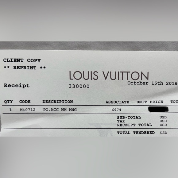 Louis Vuitton Pochette w/ original dust bag, box, ribbon, & sales bag - Picture 17 of 17